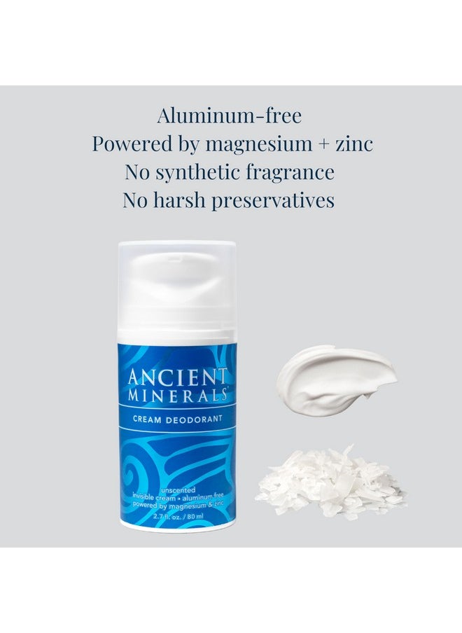 Ancient Minerals Ancient Minerals Cream Deodorant UNSCENTED - Natural, non-toxic, aluminum-free (2.7 fl oz)  - Image 4