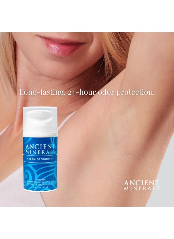Ancient Minerals Ancient Minerals Cream Deodorant UNSCENTED - Natural, non-toxic, aluminum-free (2.7 fl oz)  - Image 2