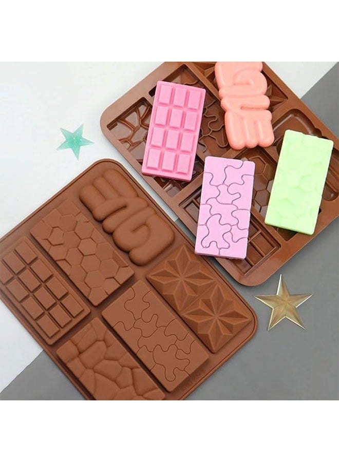 meayul 4pack Silicone Molds, Chocolate Molds, pistachio kunafa chocolate bar, Non-Stick Silicone Chocolate Candy Moulds,Food Grade Break-Apart Chocolate Bar Mold for Baking,Chocolate Snacks,Protein and Energy Bar Silicone Molds - Image 4