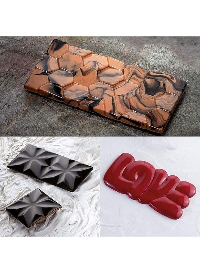 meayul 4pack Silicone Molds, Chocolate Molds, pistachio kunafa chocolate bar, Non-Stick Silicone Chocolate Candy Moulds,Food Grade Break-Apart Chocolate Bar Mold for Baking,Chocolate Snacks,Protein and Energy Bar Silicone Molds - Image 5