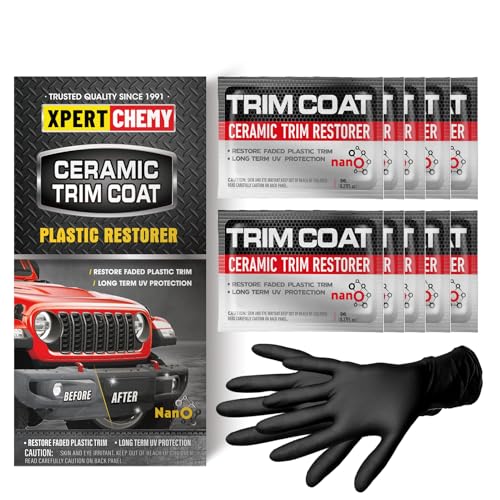 XPERTCHEMY Ceramic Trim Coat Kit,Plastic Restorer for Cars Ceramic Coating Wipes to Lasting Over 230 Washes,The Ceramic Coating Helps Improve Optical Clarity On Clear Car Plastic - Image 3