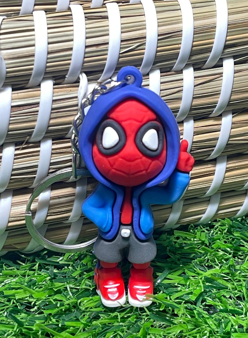 Generic Distinctive cartoon keychain distinctive accessory keychain with  Marvel Spider Man character design that fits with car keys wallet and bag wonderful and beautiful gift  - Image 2