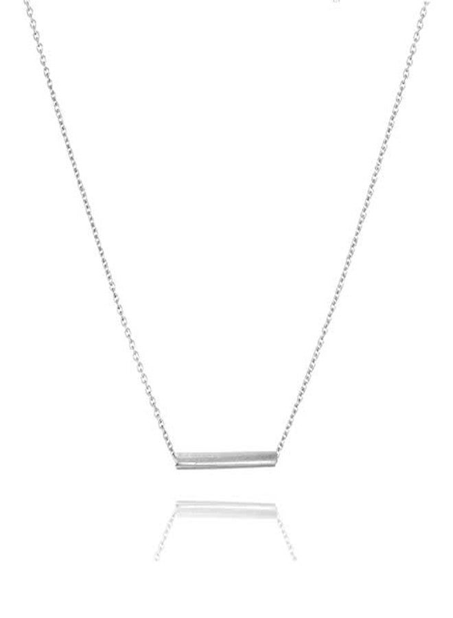 Baydurcan Hundred River Friendship Bar Necklace with Message Card Gift Card (sliver bar) - Image 3