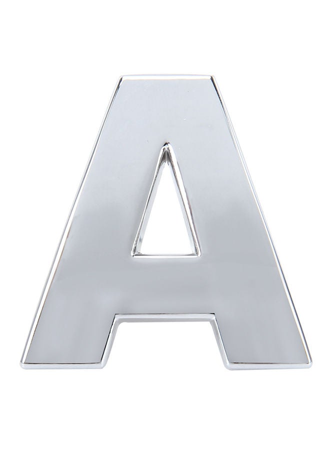 NIBEMINENT Car Badge Emblem 3D English Letter A Self-Adhesive Sticker Decal - Image 1