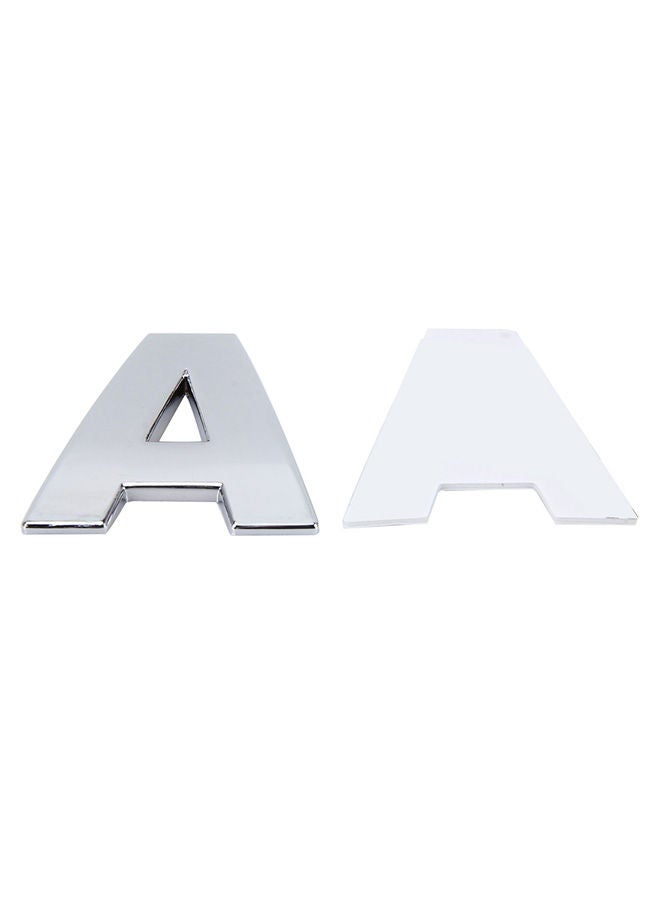 NIBEMINENT Car Badge Emblem 3D English Letter A Self-Adhesive Sticker Decal - Image 3