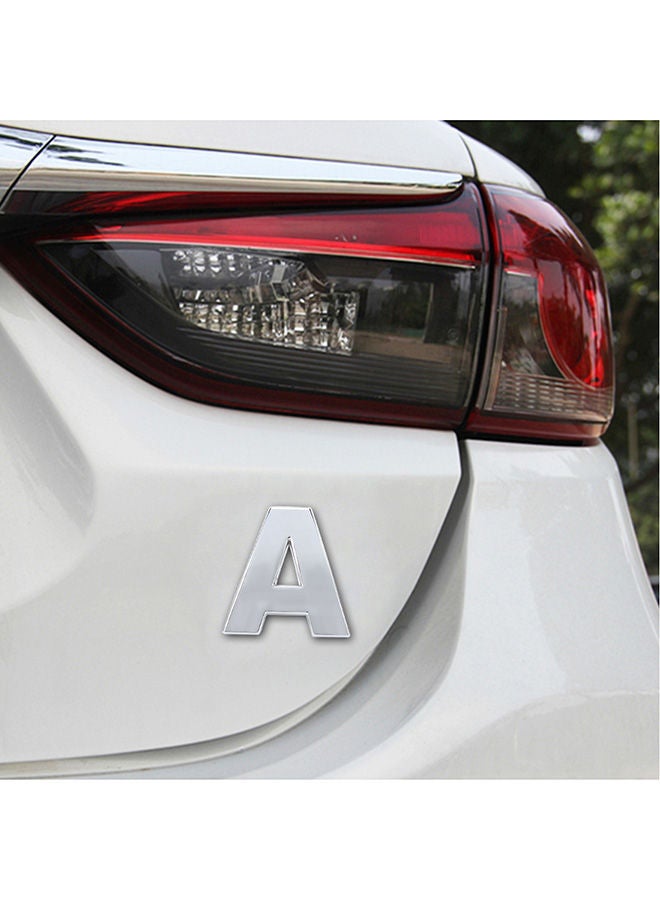 NIBEMINENT Car Badge Emblem 3D English Letter A Self-Adhesive Sticker Decal - Image 4