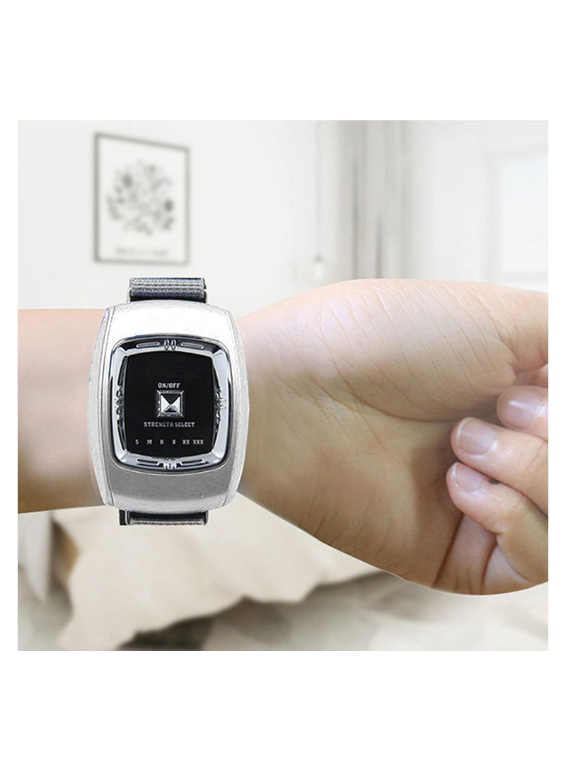 جهاز معصم ذكي مضاد للشخير - ساعة كهربائية محمولة لمساعدة النوم مع 3 أوضاع للبالغين والأطفال وكبار السن - تصميم غير مزعج لراحة التنفس والنوم (أبيض) - Image 3