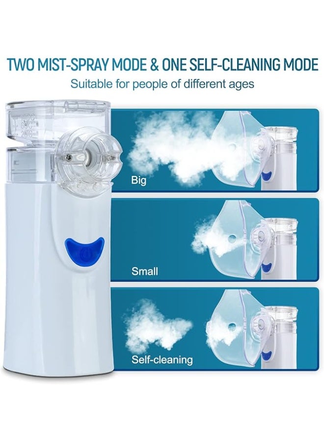 Portable Inhaler for Children & Adults – Quiet Technology Nebulizer with Mouthpiece & 2 Masks – Lightweight, Easy-to-Use Respiratory Support Device - Image 4
