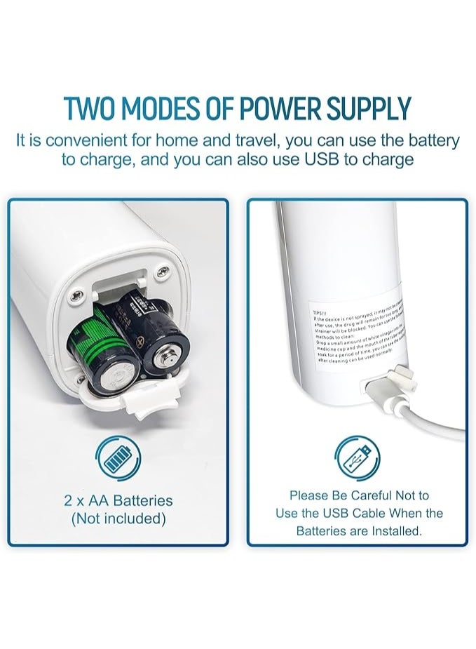 Portable Inhaler for Children & Adults – Quiet Technology Nebulizer with Mouthpiece & 2 Masks – Lightweight, Easy-to-Use Respiratory Support Device - Image 3
