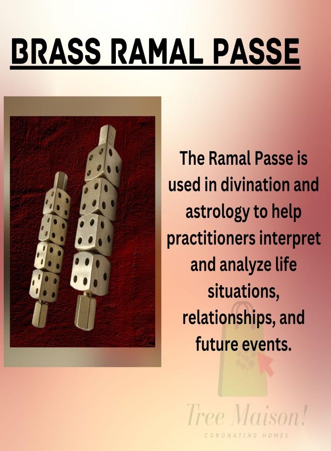 TREE MAISON CORONATING HOMES Ramal Passa Pair | Brass Ramal Pase | Divination Tool | Ramal Dice | Ramal Shastra Astrology Dice | Predictions & Positive Energy - Image 5