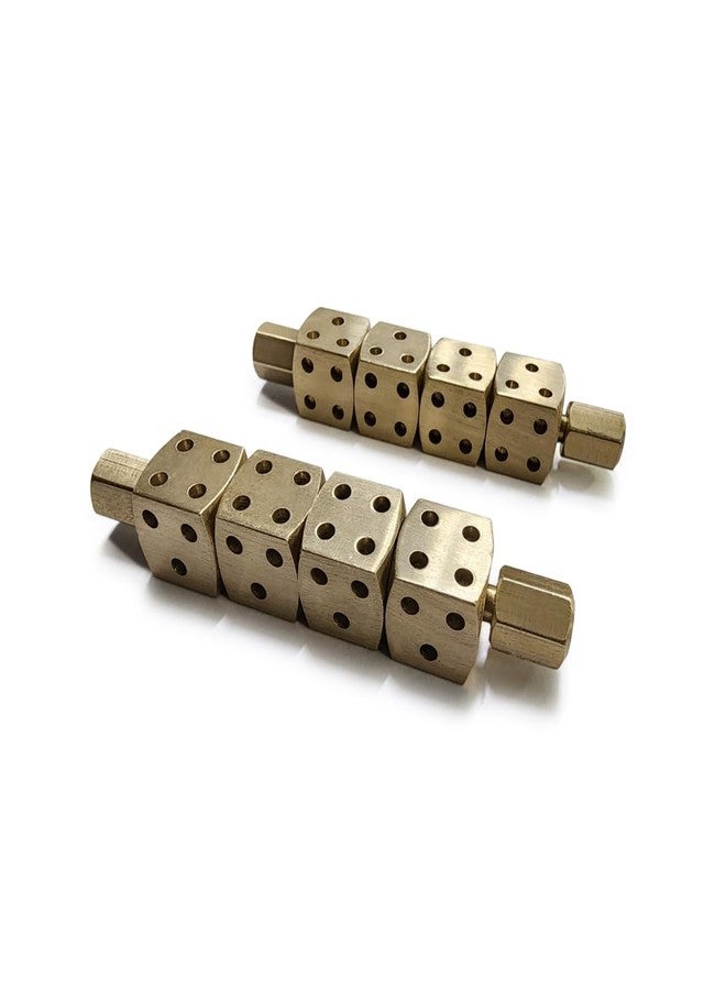 TREE MAISON CORONATING HOMES Ramal Passa Pair | Brass Ramal Pase | Divination Tool | Ramal Dice | Ramal Shastra Astrology Dice | Predictions & Positive Energy - Image 1
