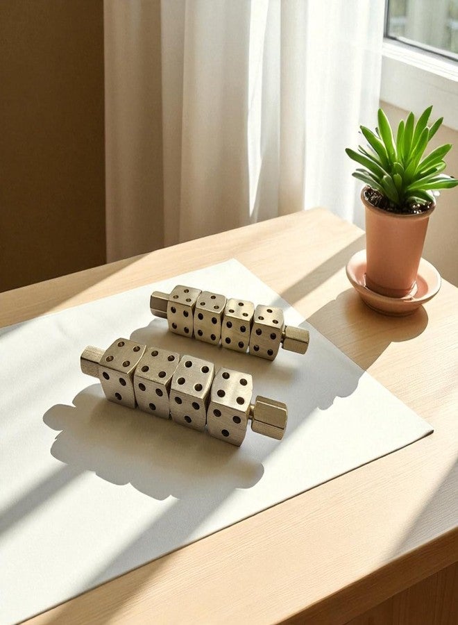 TREE MAISON CORONATING HOMES Ramal Passa Pair | Brass Ramal Pase | Divination Tool | Ramal Dice | Ramal Shastra Astrology Dice | Predictions & Positive Energy - Image 2