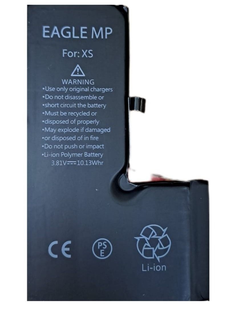 Eagle MP Replacement Battery for iPhone XS – High-Capacity Li-ion Internal Battery | Long-Lasting Power & Safe Charging | Compatible with iPhone XS Models A1920, A2097, A2098 – Black - Image 1