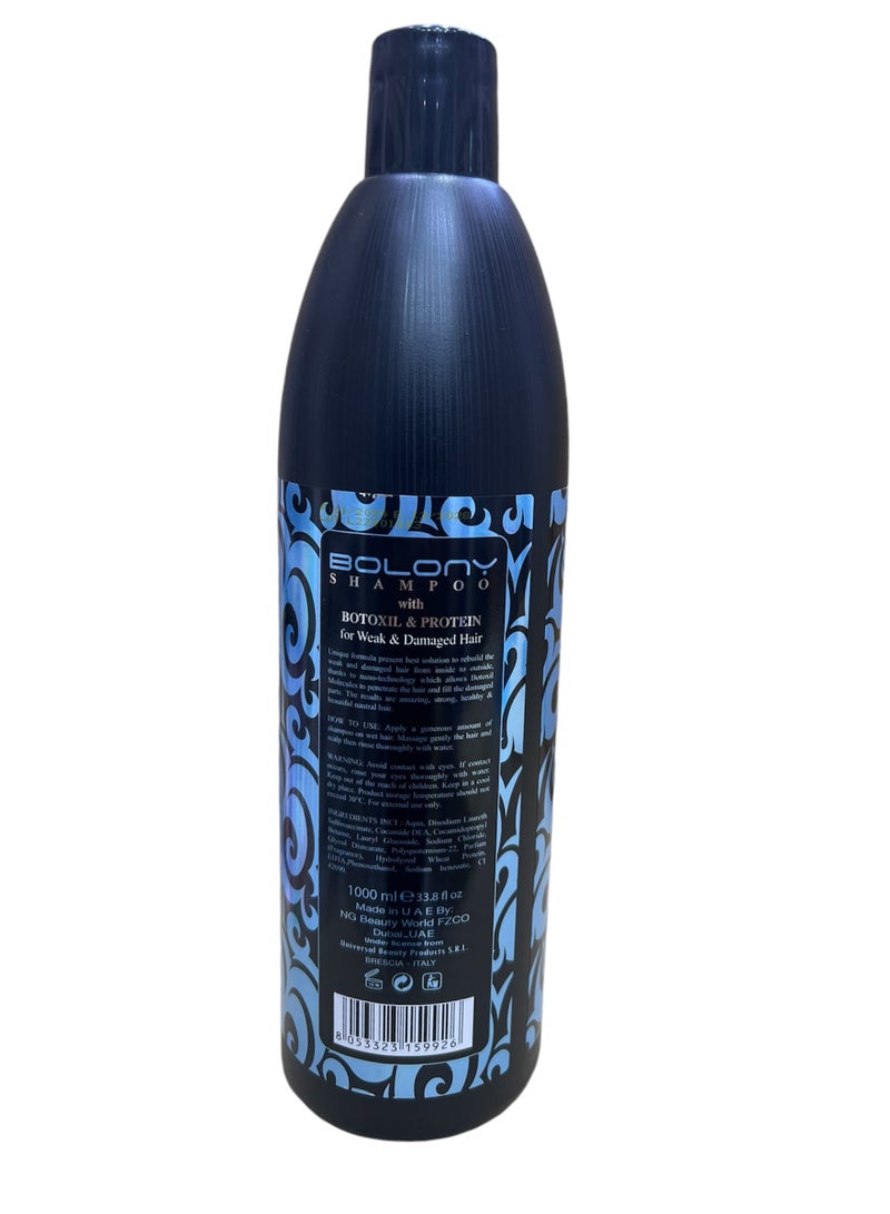 Bolony Shampoo With Botoxil & Protein 1000ml - Image 2