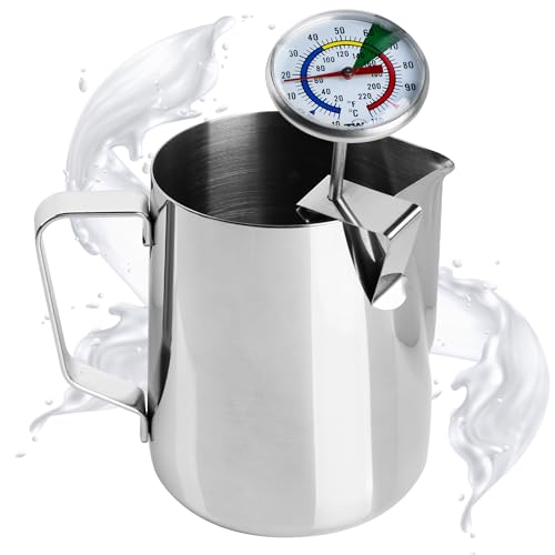 Thermometer World Milk Thermometer and 600ml Milk Frother Jug for Perfect Barista Style Coffee Making Great for Frothy Latte Cappuccino - Image 4