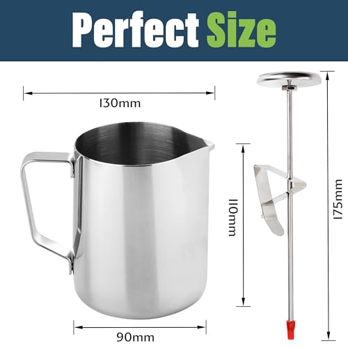 Thermometer World Milk Thermometer and 600ml Milk Frother Jug for Perfect Barista Style Coffee Making Great for Frothy Latte Cappuccino - Image 5