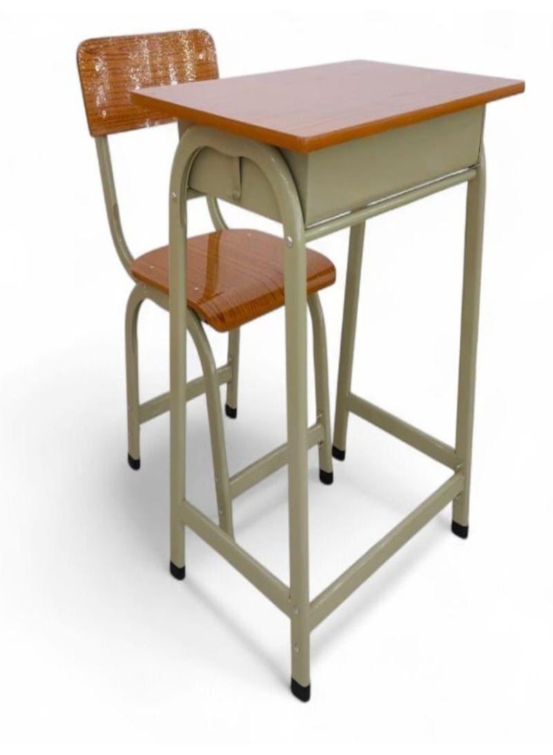 Smart Student Study Desk & Chair Set – Compact Writing Table with Storage Shelf – Durable Metal Frame & Wooden Top – Ideal for Study, Work & Home Use - Image 2