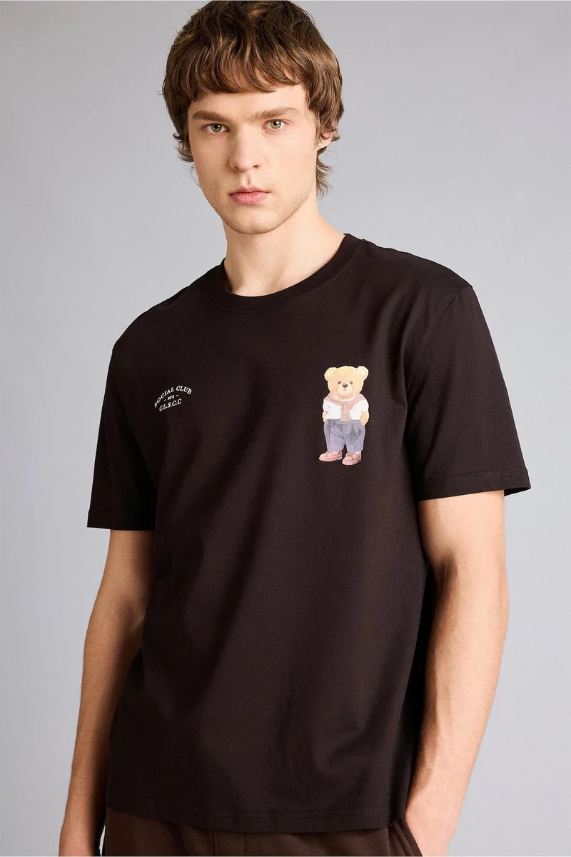 Defacto 100% Cotton Printed T-shirt