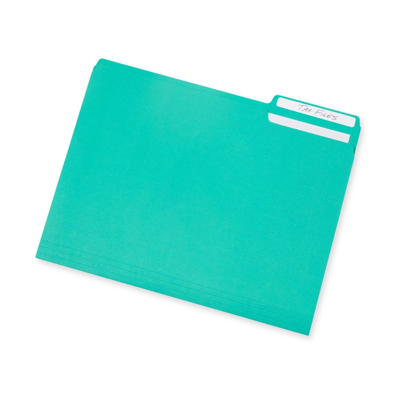 Blue Summit Supplies 100 Blue Summit Supplies Colored File Folders Letter Size 1/3 Cut Tabs - Pastel File Folders, Colorful File Folders Multicolor, Durable 11pt Paper - Image 4