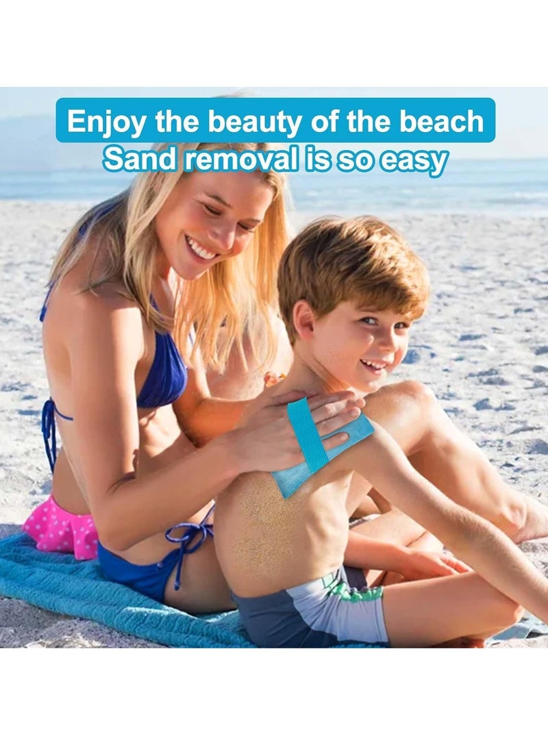 Excefore 4PCS Sand Screen Sand Remover for Beach, Sand Removal Bag, Powder Pouch Sand Remover Brush Beach Vacation Camping Essentials - Image 3