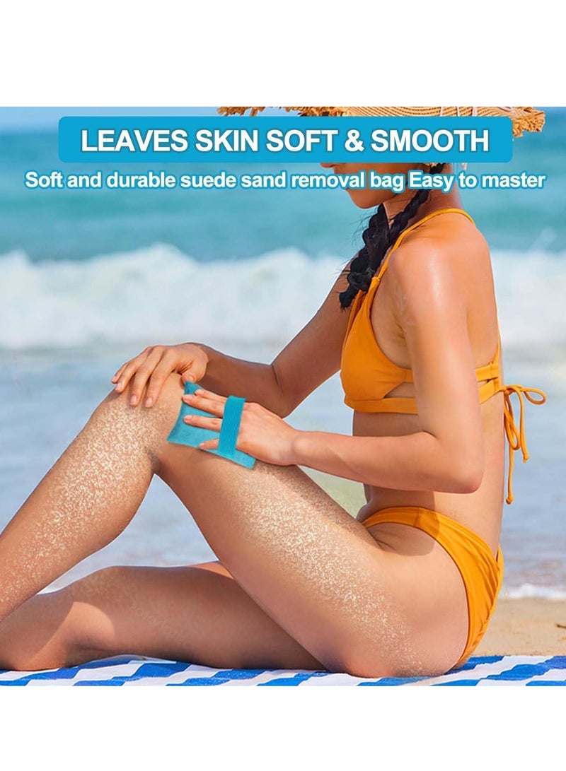 Excefore 4PCS Sand Screen Sand Remover for Beach, Sand Removal Bag, Powder Pouch Sand Remover Brush Beach Vacation Camping Essentials - Image 5