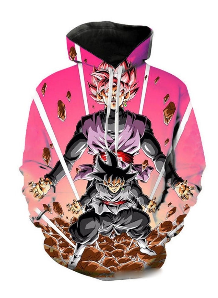 KUYING Dragon Ball Series Printed Adult And Children's Casual Hooded Sweatshirt  - Image 1