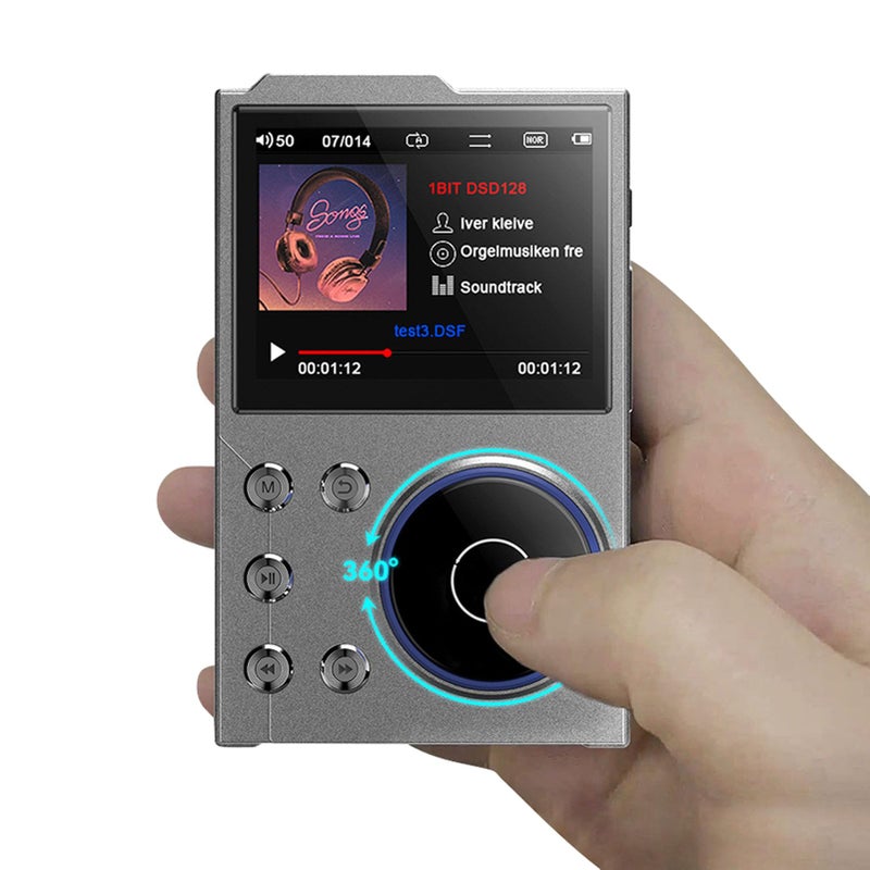 LAISANIM MP3 Player Spotify, Hi Res Player, MP3 Player with Bluetooth and WiFi, Digital Music Player Bluetooth 5.3 Lossless DSD FLAC HD HiFi Portable MP3 Player - Image 1