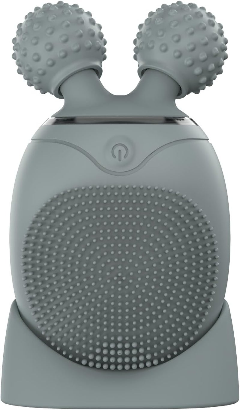 KOAPro Facial Cleansing Brush Exfoliating Face Scrubber for Women and Men, Waterproof Face Brush Cleanser, 3-in-1 Rechargeable Electric Facial Massager Tool, Reusable Sonic Silicone Scrubber