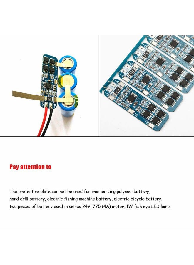 Comidox 3S 12V 10A 18650 Lithium Battery Protection Board BMS Li-ion Charger Protection Module Anti-Overcharge/Over-Discharge/Over-Current/Short Circuit 3Pcs - Image 3