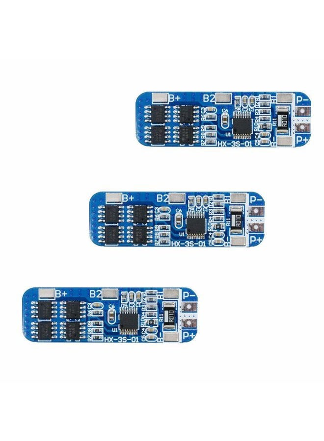 Comidox 3S 12V 10A 18650 Lithium Battery Protection Board BMS Li-ion Charger Protection Module Anti-Overcharge/Over-Discharge/Over-Current/Short Circuit 3Pcs - Image 1