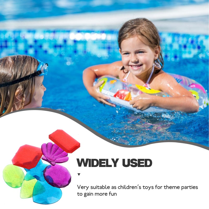 8pcs Pool Diving Smooth Diving Toy Kids Gems Toy - Image 2