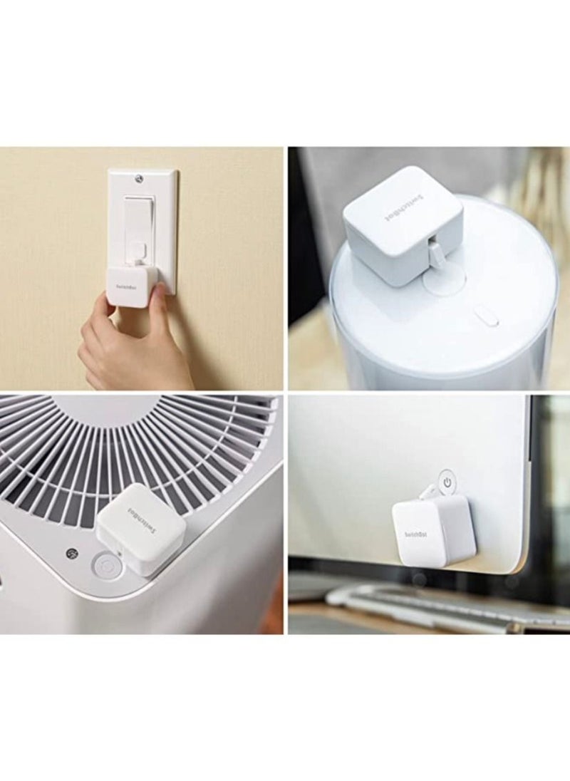 SwitchBot - SwitchBot Smart Bot Voice or App Controlled Mechanism for Switches and Buttons  White - Image 1