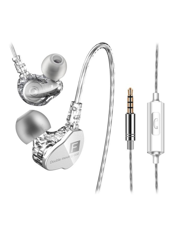 NIBEMINENT CK9 Hi-fi Wired In-Ear Headphones Clear/White  - Image 1