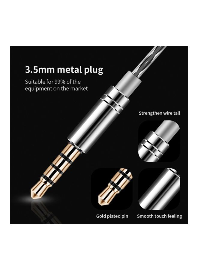 NIBEMINENT CK9 Hi-fi Wired In-Ear Headphones Clear/White  - Image 3