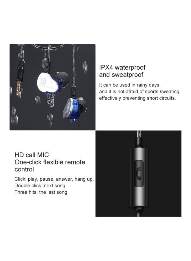 NIBEMINENT CK9 Hi-fi Wired In-Ear Headphones Clear/White  - Image 2