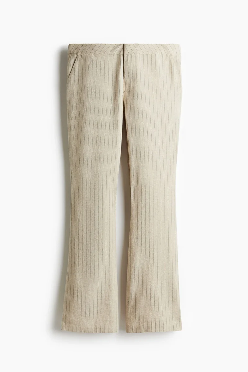H&M Linen-blend tailored trousers
