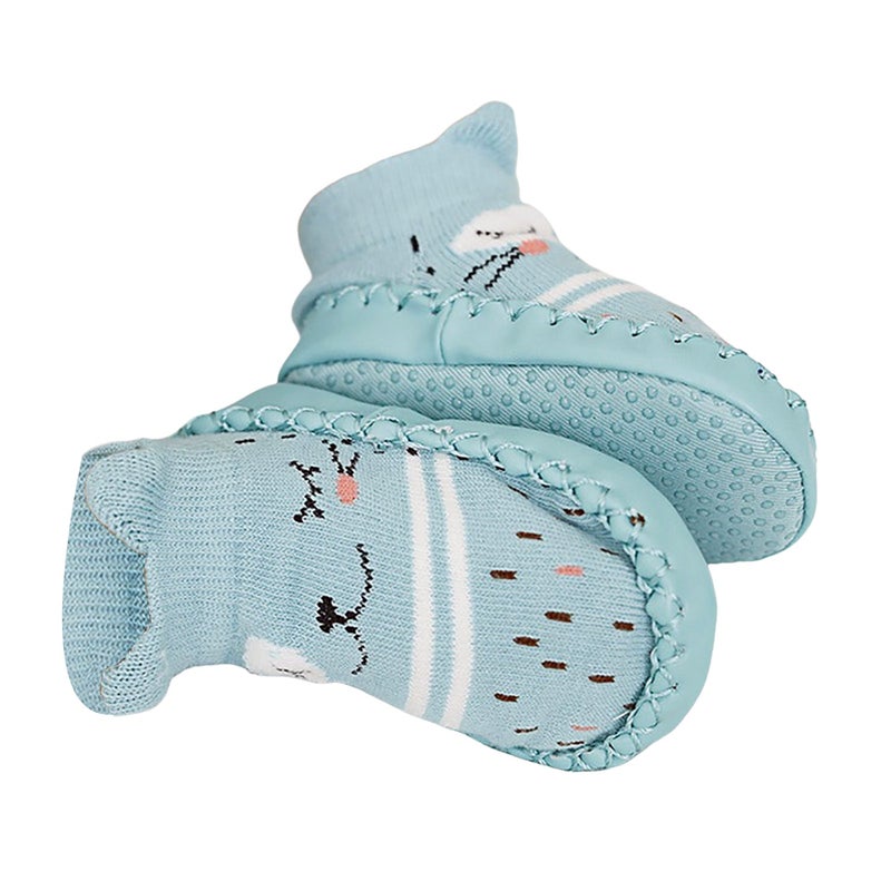 Baby Socks with Rubber Dots Soles Anti-Slip Soft Sole Cute Cartoon Floor Socks for Children Infant Toddler - Image 1
