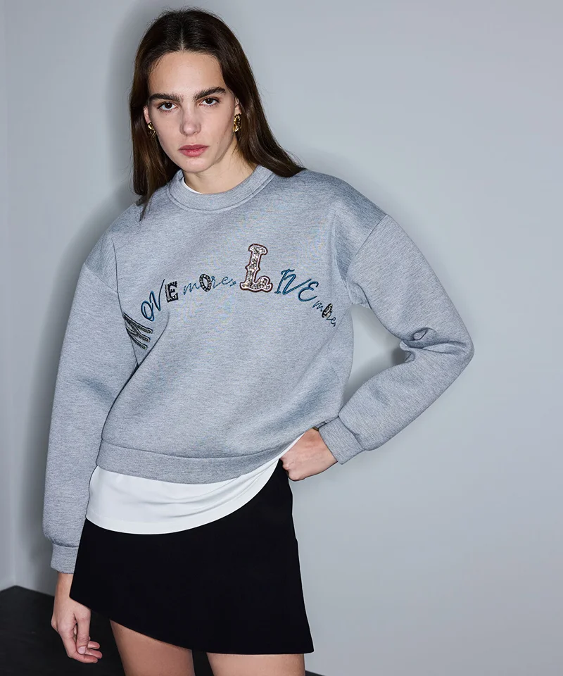 Ipekyol Embellished Scuba Sweatshirt