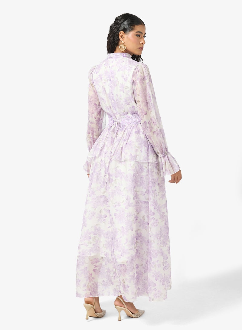 Khizana Monotone Print Dress - Image 2