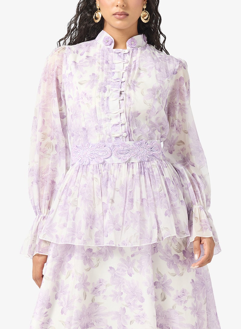 Khizana Monotone Print Dress - Image 3