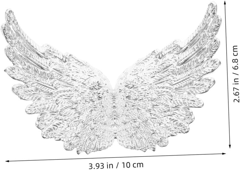 DOITOOL 12pcs Angel Wings Charms for DIY Craft Backpack Accessories Clothing Charms for Boys and Girls and Adults Wing Decorations for Costumes and Crafts - Image 2