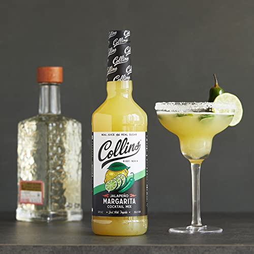 Collins Chicago Collins Jalapeno Margarita Mix | Made With Real Jalapeno Puree and Lime, Lemon, and Orange Juice With Natural Flavors, Cocktail Recipe Ingredient, Home Bar accessories Cocktail Mixers, 32 fl oz - Image 5