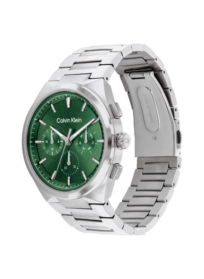 CALVIN KLEIN  3-Hand Distinguish Collection Quartz Movement Watch For Men With Silver Stainless Steel Bracelet - 25200441 for Men | Best Price UAE