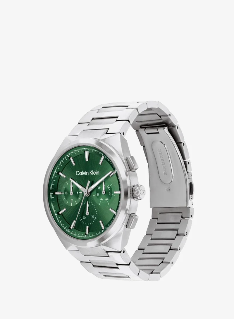 Calvin Klein  3-Hand Distinguish Collection Quartz Movement Watch For Men With Silver Stainless Steel Bracelet - 25200441 for Men | Best Price UAE