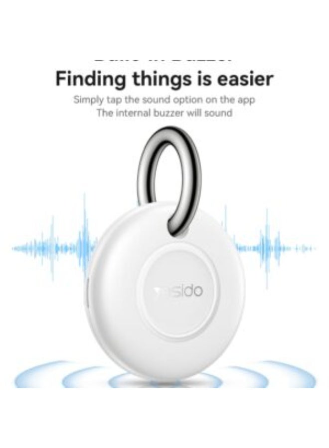 Yesido EC14 GPS Tracker – Compatible with Apple Find My, Bluetooth Item Finder for iPhone, Anti-Lost Smart Tracker for Keys, Wallet, Backpack, Luggage, Pet – White** - Image 4