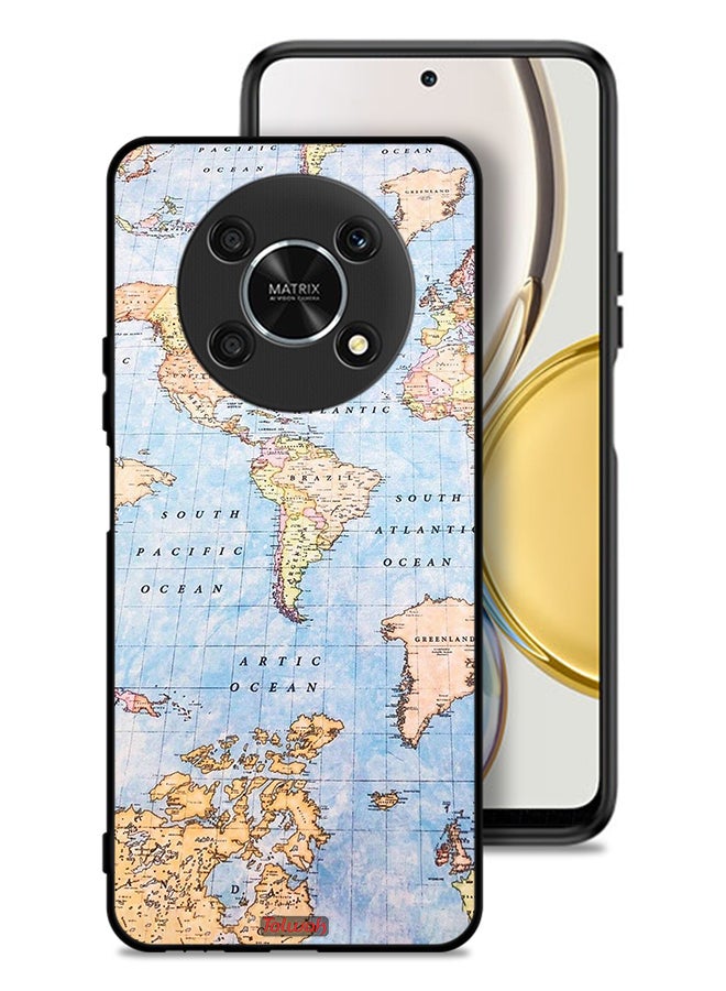 Tolwak Honor X9 5G Protective Case Cover World Map - Image 1