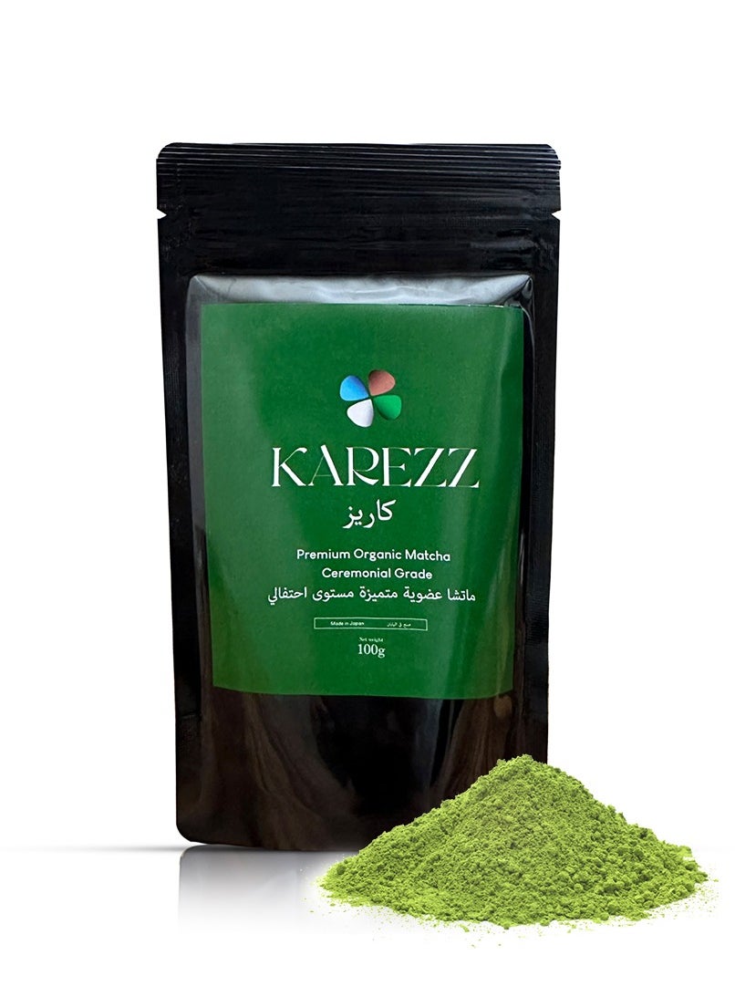 KAREZZ Organic Japanese Matcha Premium Quality 100 gm Ceremonial Grade 