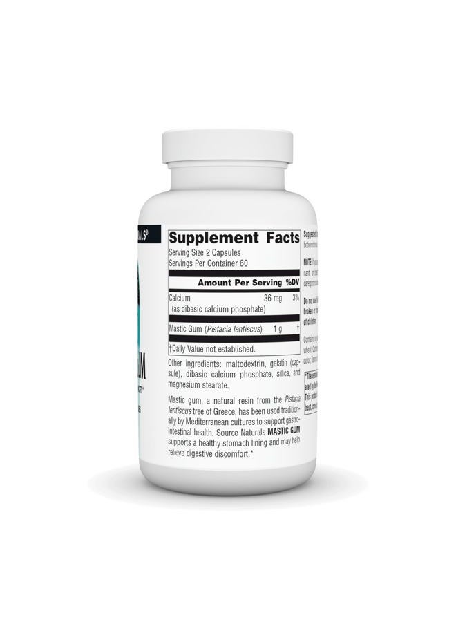 Source Naturals Mastic Gum Extract 500 Mg. 120 Capsules 153386 - Image 2