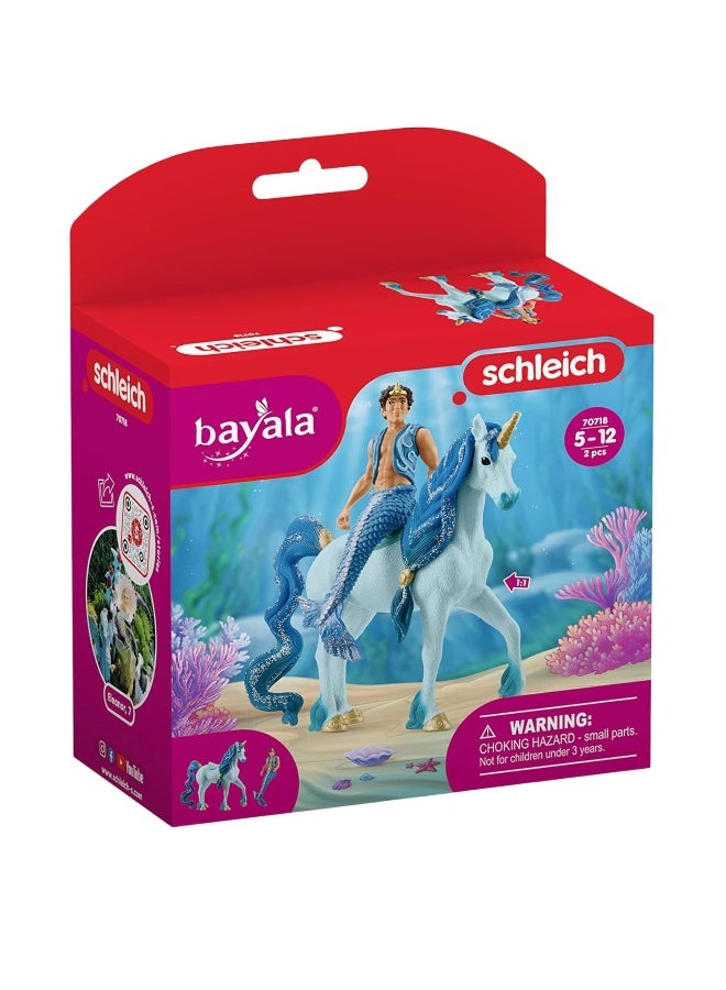 Schleich Bayala Aryon On Unicorn Figure Set (14.99 X 7.87 X 18.03 Cm, 2 Pieces) - Image 1
