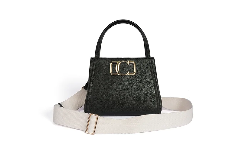 Cuple Squared grainy faux leather Handbag